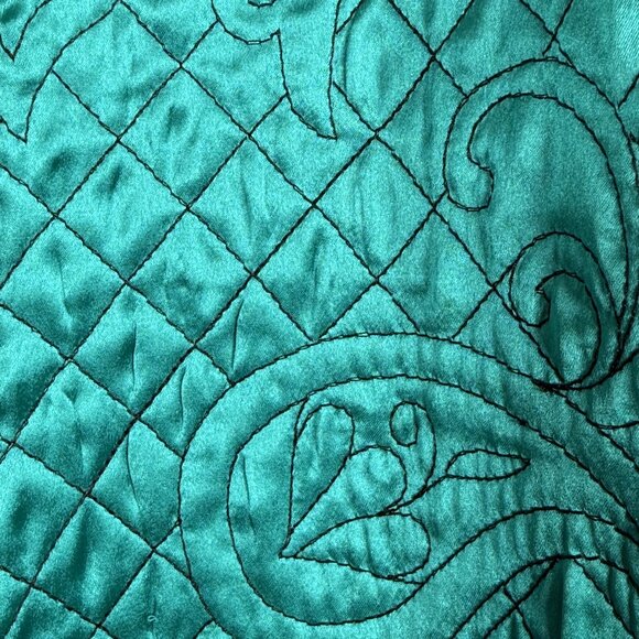 NWT Chico's Reversible Brinna Solid Jewel Teal Black Jacket Size 2 (fits 10-12) - Picture 8 of 8